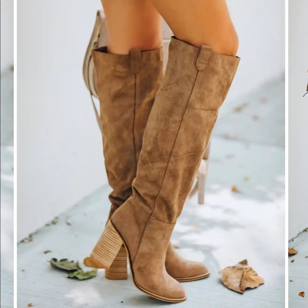 Saint slouch boot in Camel - VICI dolls size 6.5